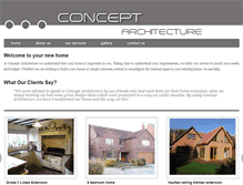 Tablet Screenshot of conceptarchitecture.co.uk